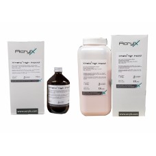 AcrylX Xthetic HIGH IMPACT Heat Cure Powder & Liquid COMBO PACKS - Shade Pink V (02) Veined - 1kg, 3kg, 6kg, 10kg